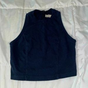 ABERCROMBIE & FITCH navy crop top size small